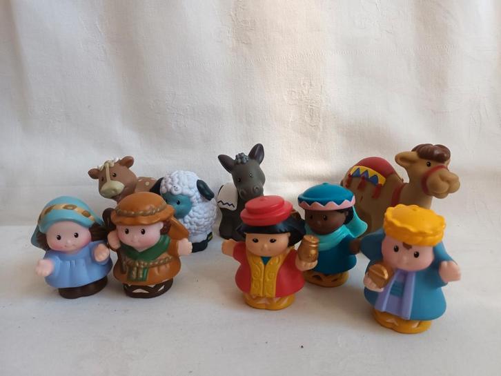 Little people Fisher Price kerststal poppetjes, Kinderen en Baby's, Speelgoed | Fisher-Price, Zo goed als nieuw, Speelset, Ophalen of Verzenden