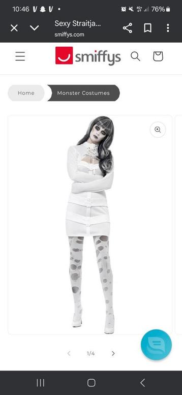 Sexy Straitjacket Kostuum - Smiffys Halloween beschikbaar voor biedingen
