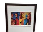 Jos Gielen - Litho - 'Gezellig' - 4/100 - gesigneerd, Antiek en Kunst, Ophalen of Verzenden