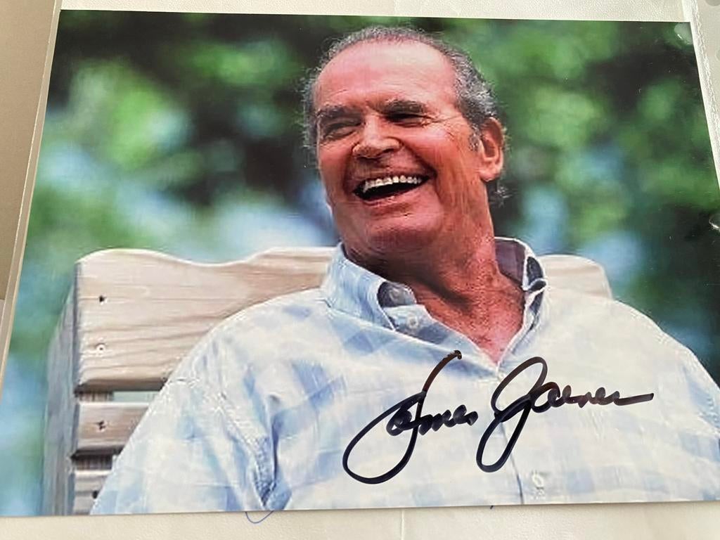 Filmster Handtekening James Garner, Ophalen of Verzenden, Zo goed als nieuw, Foto of Kaart