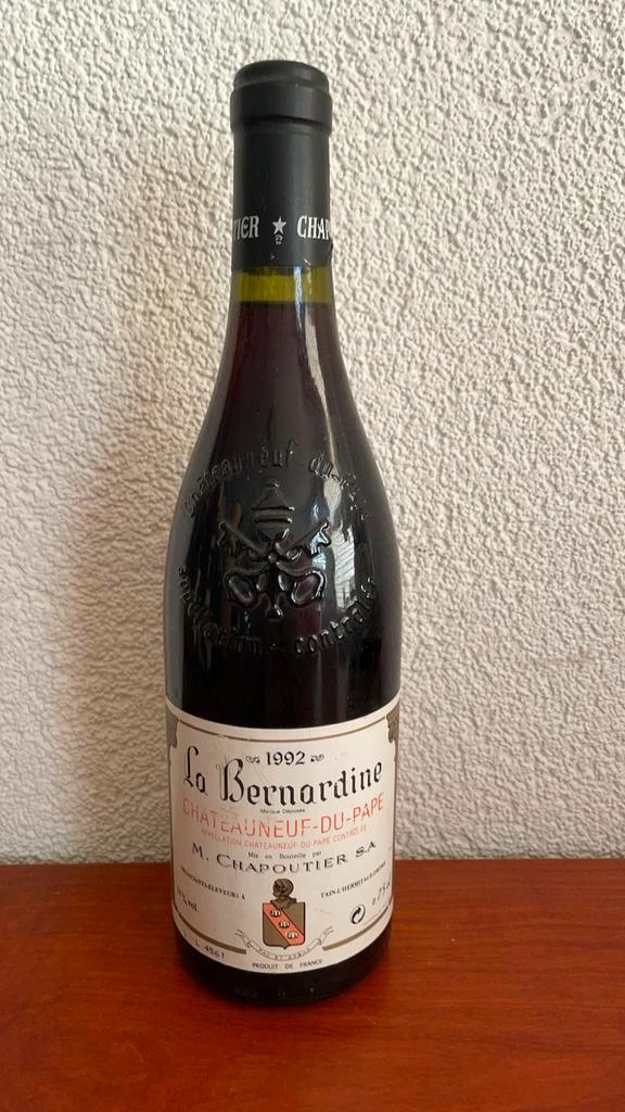 Oude Châteauneuf-du-Pape 1992, Verzamelen, Wijnen, Gebruikt, Rode wijn, Frankrijk, Vol, Ophalen of Verzenden