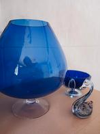 Blauw glas werk. Alles samen 30 euro, Verzamelen, Glas en Borrelglaasjes, Ophalen of Verzenden, Zo goed als nieuw