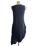 Oska jurk blauw linnen S, Kleding | Dames, Jurken, Blauw, Ophalen of Verzenden, Zo goed als nieuw, Maat 36 (S)