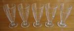 Vijf ijscoupes/milkshakeglazen Bormioli Rocco.(38cl), Ophalen, Glas of Glazen, Effen, Glas