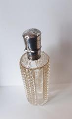 Antiek Parfumflesje Reukflacon Met Zilveren Dop + Hals, Ophalen of Verzenden, Zilver