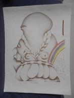 Grote kleurenlitho titel Cäsaresque Jorg Remé 1973 (geb 1941, Antiek en Kunst, Ophalen of Verzenden