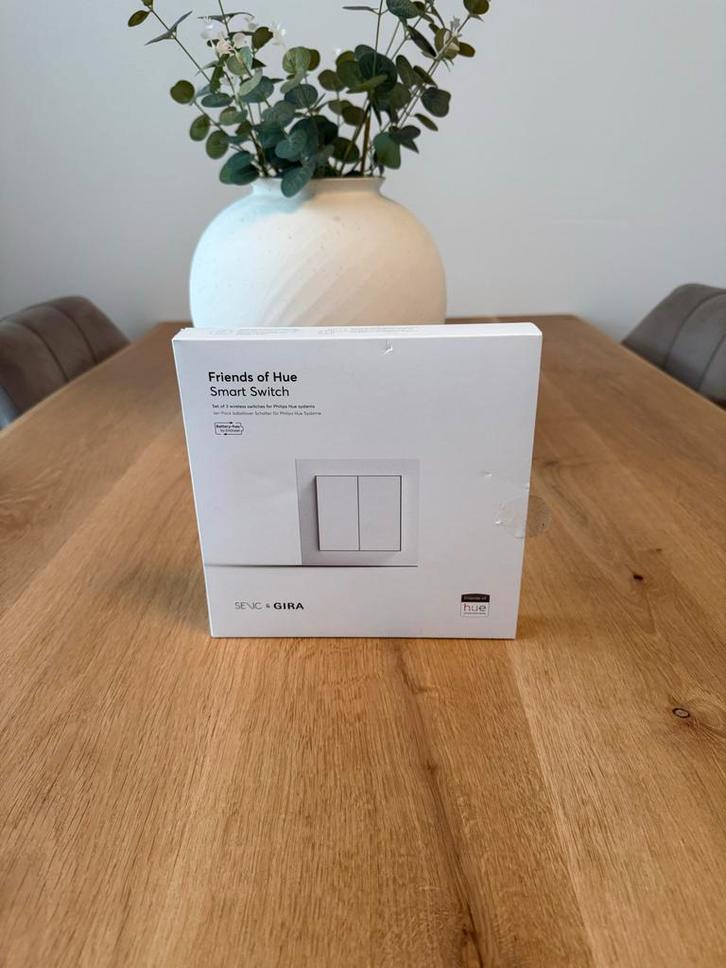 Gira Senic Friends of Hue Schakelaar, Huis en Inrichting, Lampen | Overige, Nieuw, Ophalen