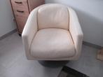 Natuzzi:  leren draaistoel, Ophalen of Verzenden, Zo goed als nieuw, 50 tot 75 cm, Leer