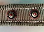 Nieuwstaat Nanni metalen riem met bruin leer 90/36, Nanni, Echt leder, Tailleriem, Ophalen of Verzenden