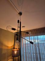 Moderne lamp met 6 bollen, Huis en Inrichting, Lampen | Hanglampen, Ophalen, 50 tot 75 cm, Zo goed als nieuw, Glas