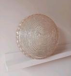Vintage Glazen Plafondlamp | plafonniere | amber kleur, Huis en Inrichting, Lampen | Plafondlampen, Ophalen of Verzenden, Gebruikt