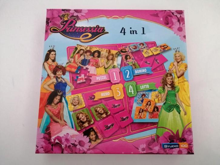 Prinsessia 4 in 1 spellen, Kinderen en Baby's, Speelgoed | Educatief en Creatief, Zo goed als nieuw, Ophalen of Verzenden