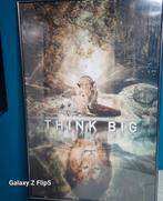 Poster in mooie Lijst ~ Think Big, Ophalen of Verzenden