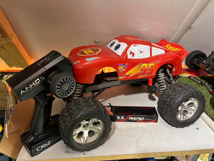 Traxxas stempede rtr 1:10, Hobby en Vrije tijd, Modelbouw | Radiografisch | Auto's, Zo goed als nieuw, Auto offroad, Elektro, Schaal 1:10