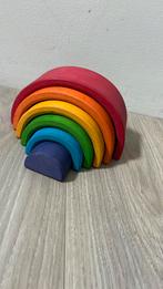 Houten grimms speelgoed regenboog  6 bogen, Ophalen, Zo goed als nieuw