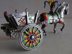 Miniatuur zilver DZ2 kar paard sicilie zilveren miniaturen, Antiek en Kunst, Zilver, Verzenden