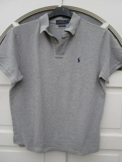 Ralph Lauren polo grijs maat M, kort model, Kleding | Heren, Polo's, Zo goed als nieuw, Maat 48/50 (M), Grijs, Ophalen