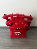 Vintage Rode Telefoon Spaarpot – Retro Jaren ’70/’80, Ophalen of Verzenden, Zo goed als nieuw, Steen, Aardewerk of Keramiek, Dier