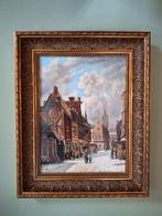 Schilderij Winters stadszicht -  Rene Swenters, Ophalen