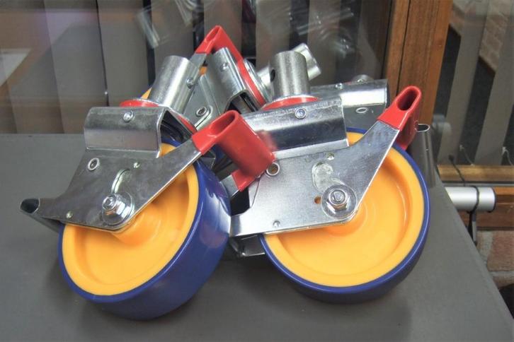 Steigerwiel 38mm as, Doe-het-zelf en Verbouw, Steigers, Nieuw, Overige typen, Ophalen