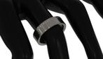 17 briljant diamanten edelstalen unisex ring dames heren