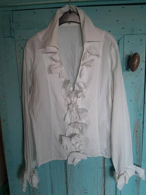 Alma Mater witte strikken blouse maat 42, Kleding | Dames, Blouses en Tunieken, Zo goed als nieuw, Maat 42/44 (L), Wit, Ophalen of Verzenden
