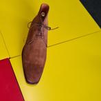 Santoni suede half hoog met Cognac  kleur maat 43, Kleding | Heren, Overige kleuren, Verzenden, Nieuw, Santoni
