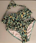 Mint groene panterprint bikini Livera maat 34, Kleding | Dames, Badmode en Zwemkleding, Ophalen of Verzenden, Zo goed als nieuw