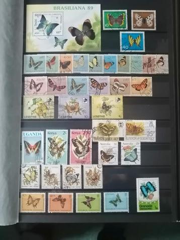 Postzegels met Thema Vlinders beschikbaar voor biedingen