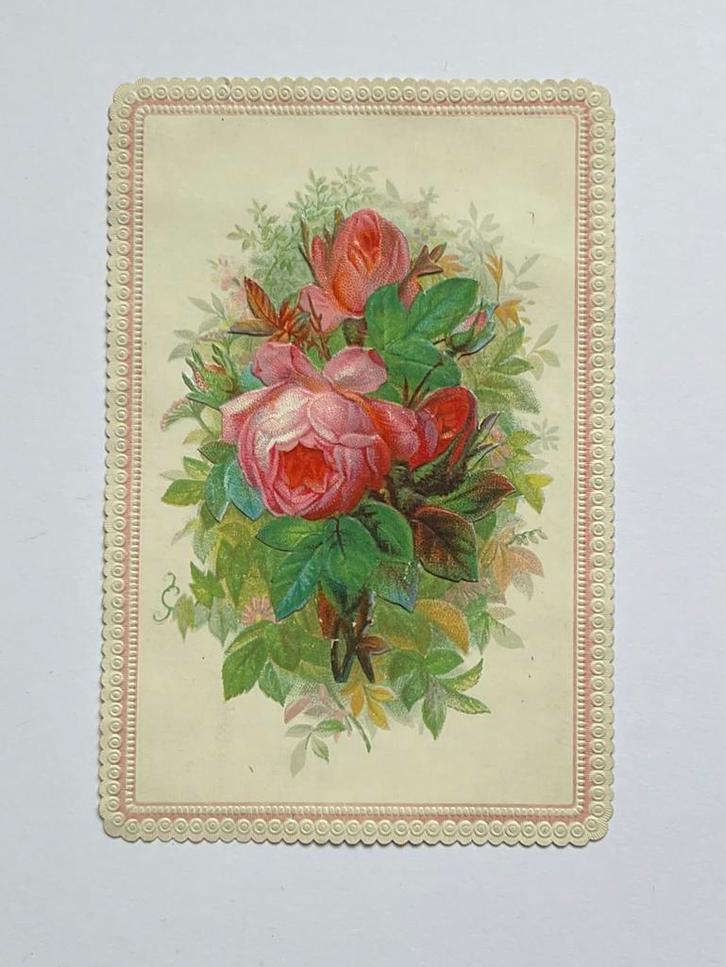 Oude wenskaart, nieuwjaar, fold out model, ca. 1900, Antiek en Kunst, Curiosa en Brocante, Verzenden