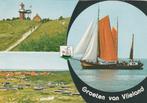 VLIELAND Vuurtoren Panorama Zeilboot  Groeten, Gelopen, Waddeneilanden, Verzenden, 1980 tot heden