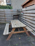 Houten Picknicktafel, Ophalen, Gebruikt, Inklapbaar, Rechthoekig