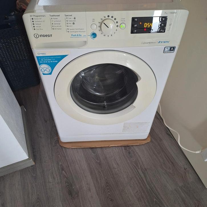 Indesit Wasmachine 7kg, (bezorging), Witgoed en Apparatuur, Wasmachines, Gebruikt, Voorlader, 6 tot 8 kg, Minder dan 85 cm, 1200 tot 1600 toeren