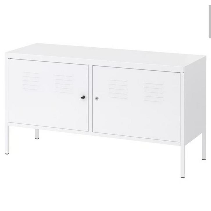 IKEA PS Lockerkast TV-Meubel Wit, Huis en Inrichting, Kasten | Televisiemeubels, Gebruikt, Minder dan 100 cm, 100 tot 150 cm, 25 tot 50 cm