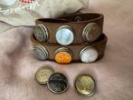 Noosa Amsterdam Armband met Chunks, Bruin, Leer, Ophalen of Verzenden, Zo goed als nieuw