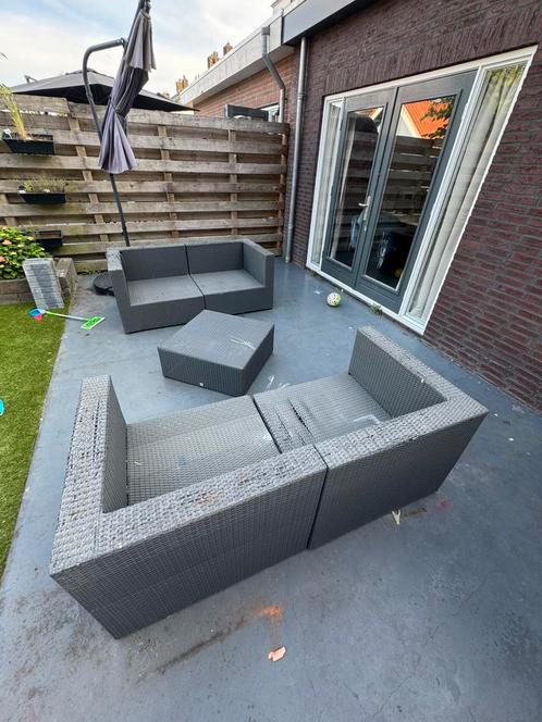 Gratis loungeset (erg gebruikt, beetje kapot), Tuin en Terras, Tuinsets en Loungesets, Gebruikt, Kunststof, Ophalen