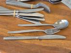 Sola bestek 8 messen 9 vorken 10 lepels parelrand, Huis en Inrichting, Keuken | Bestek, Ophalen of Verzenden, Gebruikt
