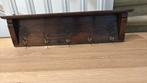 Eikenhouten antieke kapstok met vijf dubbele haken, Gebruikt, 100 tot 150 cm, Hout, Ophalen