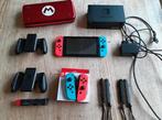 Switch met extra accessoires + Pokemon Shield, Spelcomputers en Games, Spelcomputers | Nintendo Switch, Ophalen of Verzenden, Zo goed als nieuw