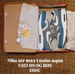 Nike air max 1 Noise Aqua Maat 46, Kleding | Heren, Schoenen, Blauw, Nike, Nieuw, Ophalen of Verzenden
