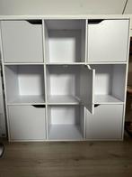 Wit vakkenkast 90x90 - Zo goed als nieuw!, Huis en Inrichting, Ophalen, Kunststof, 50 tot 100 cm, Zo goed als nieuw