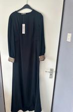 Zwarte avondjurk / abiye maat 44, Kleding | Dames, Maat 42/44 (L), Galajurk, Zo goed als nieuw, Verzenden