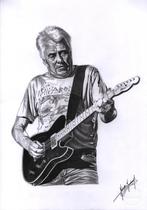 Gesigneerde tekening van George Kooymans (Golden Earring), Ophalen of Verzenden