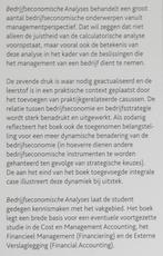 Bedrijfseconomische analyses (2012), Verzenden, Zo goed als nieuw, HBO