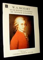 W.A. Mozart - Sechs Wiener Sonatinen - Herausgegeben Von Han, Muziek en Instrumenten, Piano, Gebruikt, Ophalen of Verzenden, Klassiek