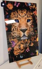 Wall art Leopard Plexiglass 6mm Wall Decor Glasschilderij, Minder dan 50 cm, 50 tot 75 cm, Ophalen of Verzenden, Zo goed als nieuw