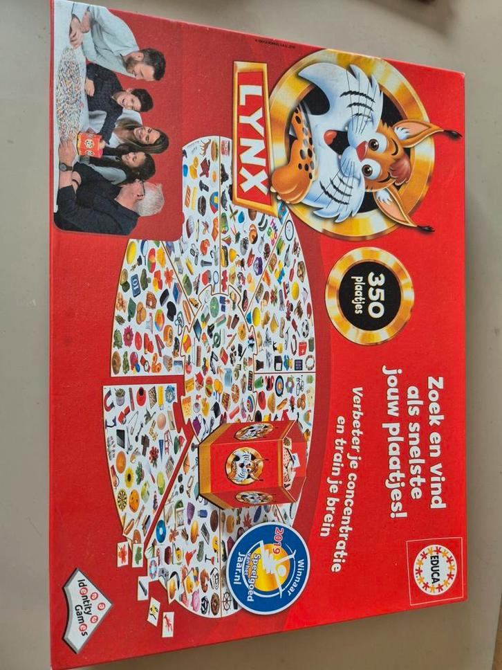Lynx zoekspel, Hobby en Vrije tijd, Gezelschapsspellen | Bordspellen, Zo goed als nieuw, Een of twee spelers, Drie of vier spelers