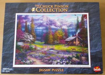 Puzzel Inspiration of Spring Meadows -Chuck Pinson--1000 st. beschikbaar voor biedingen