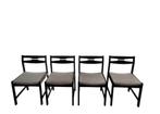4x vintage design stoelen - gerestaureerd, Huis en Inrichting, Stoelen, Ophalen, Zo goed als nieuw, Bruin, Hout