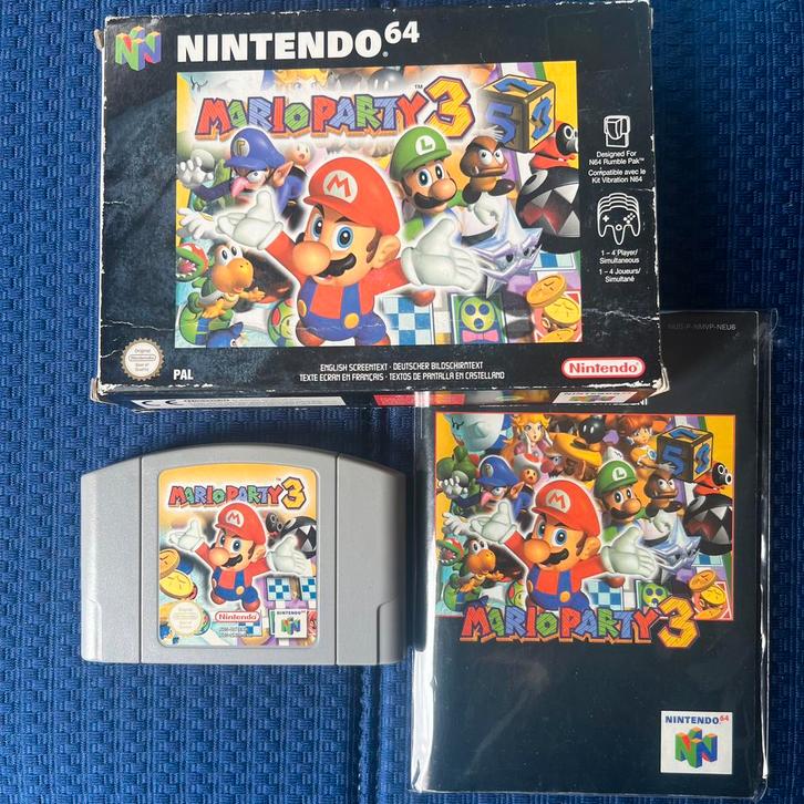 Mario Party 3 | Nintendo 64 | compleet | PAL | nette staat |, Spelcomputers en Games, Games | Nintendo 64, Gebruikt, 1 speler